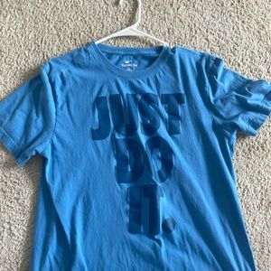 blue nike tee shirt brand new